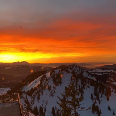 Sonnenuntergangsfahrt auf den Hochgrat
