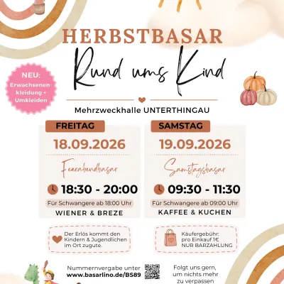 Kinderbasar in der Mehrzweckhalle Unterthingau
