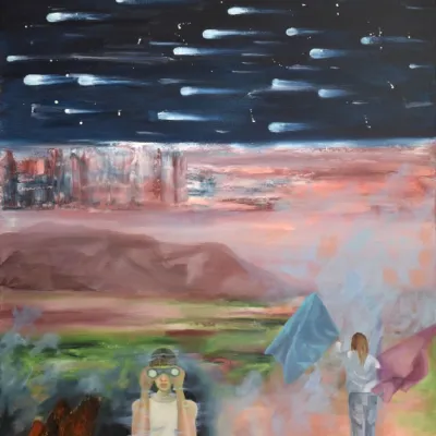 Begoña Crespo Vidal in der Kunsthalle in Kempten