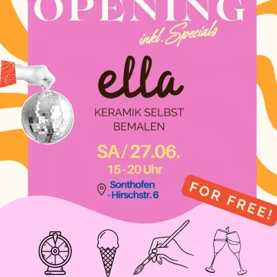 Opening ella Keramik-Malstudio Sonthofen
