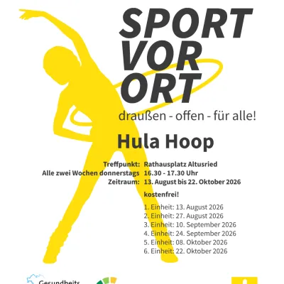 Hula Hoop beim DonnersMARKT am Rathausplatz Altusried