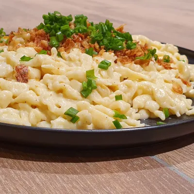 Kässpatz' Mittagessen in der Bio-Schaukäserei Wiggensbach