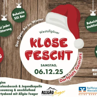 Westallgäuer Klosefescht mit Kloseumzug in Gestratz