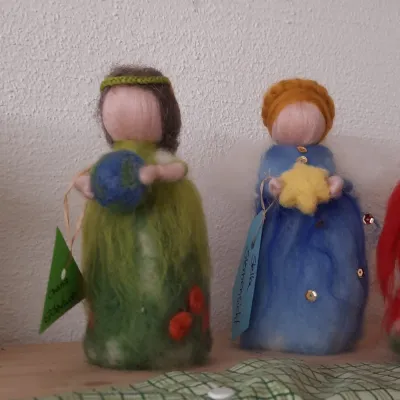 Elfen filzen im Kriterstieble in Sonthofen