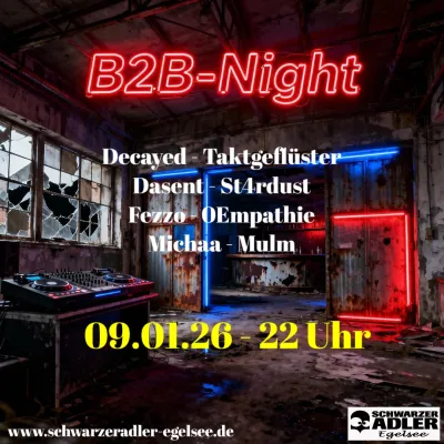 B2B Night im Schwarzen Adler in Egelsee
