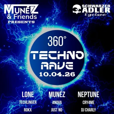 360° Techno Rave im Schwarzen Adler Egelsee