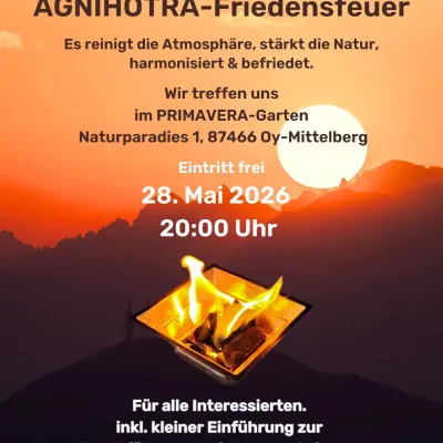 Agnihotra-Abend im PRIMAVERA Garten