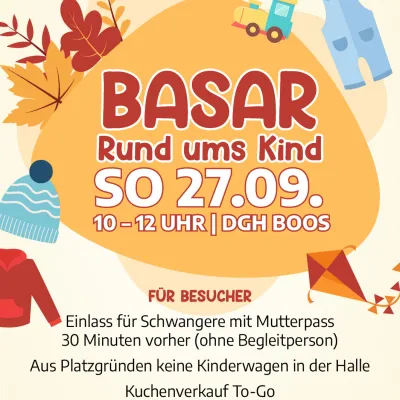 Herbst-Kinderbasar im Dorfgemeinschaftshaus Boos