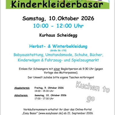 Kinderkleiderbasar im Kurhaus Scheidegg