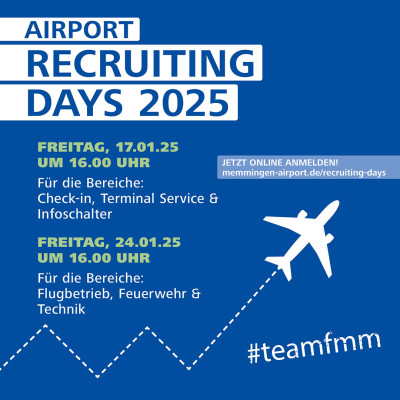 Recruiting Days am Flughafen Memmingen