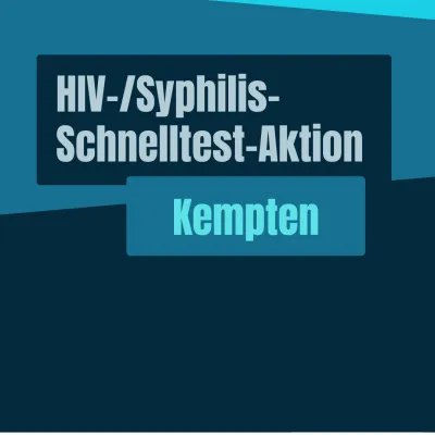 HIV- und Syphilis-Schnelltest bei der AWO Kempten