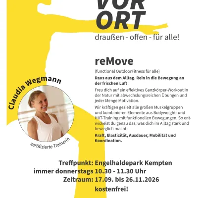 reMove Outdoor-Fitness im Engelhaldepark Kempten