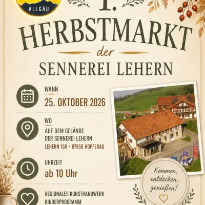 Herbstmarkt an der Sennerei Lehern in Hopferau