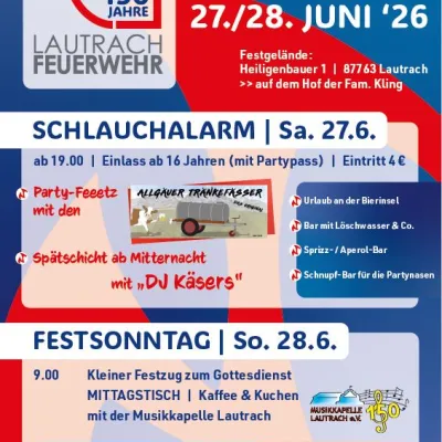 150 Jahre Feuerwehr Lautrach