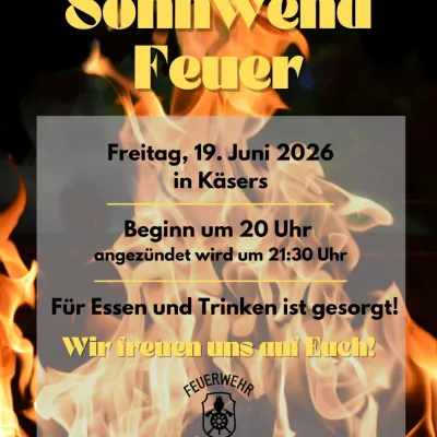 Sonnwendfeuer in Käsers bei Altusried