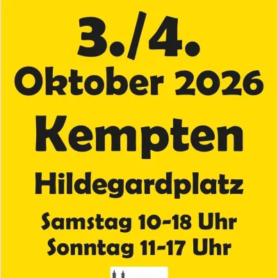 Kunstmarkt auf dem Hildegardplatz in Kempten
