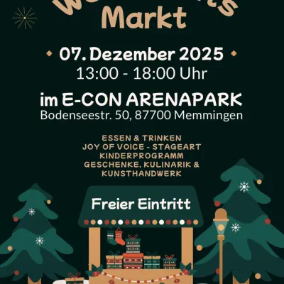 Weihnachtsmarkt im e-con ArenaPark Memmingen