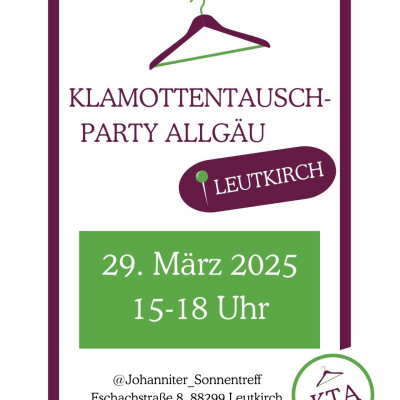 Klamottentauschparty Allgäu in Leutkirch