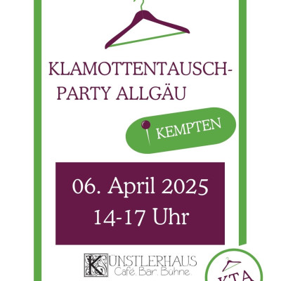 Klamottentauschparty Allgäu im Künstlerhaus Kempten