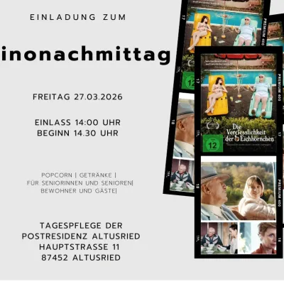 Kinonachmittag in der Postresidenz Altusried