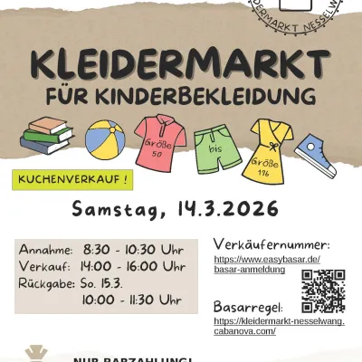 Kleidermarkt für Kinderbekleidung in Nesselwang