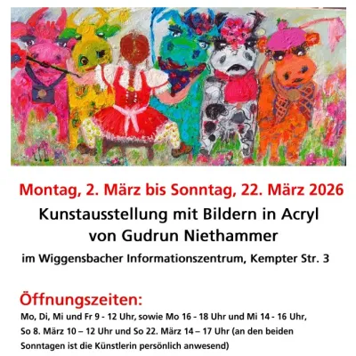 Austellung in Wiggensbach - Wir können auch bunt