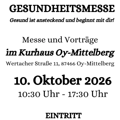Gesundheitsmesse im Kurhaus Oy-Mittelberg