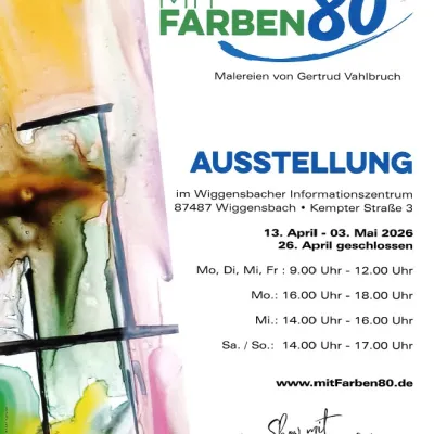 Ausstellung Mit Farben  im WIZ Wiggensbach