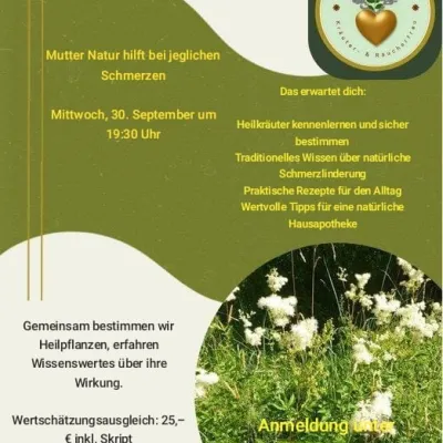 Kräuterkurs zur Schmerzlinderung in Sonthofen