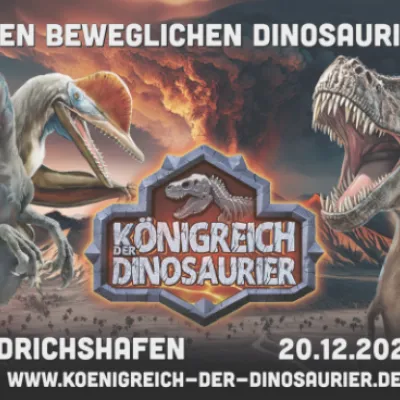Königreich der Dinosaurier in der Messe Friedrichshafen