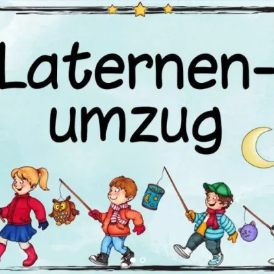 St. Martinsumzug am Sportplatz Nesselwang