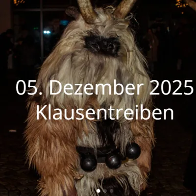 Bärbele- und Klausentreiben in Durach