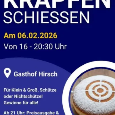 Krapfenschießen im Gasthof Hirsch in Sulzberg