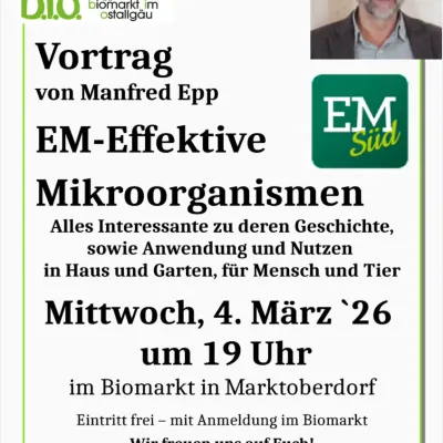 Vortrag über Mikroorganismen in Marktoberdorf