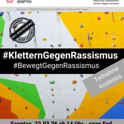 Klettern gegen Rassismus in Kempten