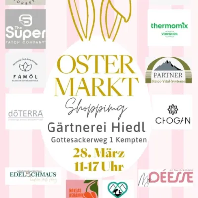 Ostermarkt in der Gärtnerei Hiedl Kempten