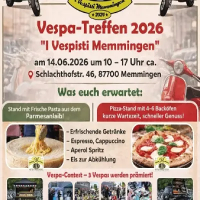 Vespa-Treffen in Memmingen am Schlachthof