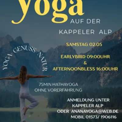 Yoga auf der Kappeler Alp bei Pfronten