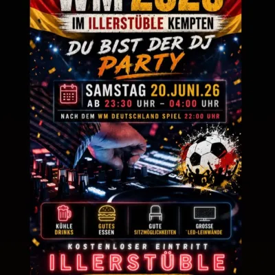 Du bist der DJ-Party im Illerstüble Kempten