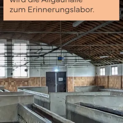 Erinnerungslabor in der Allgäuhalle Kempten