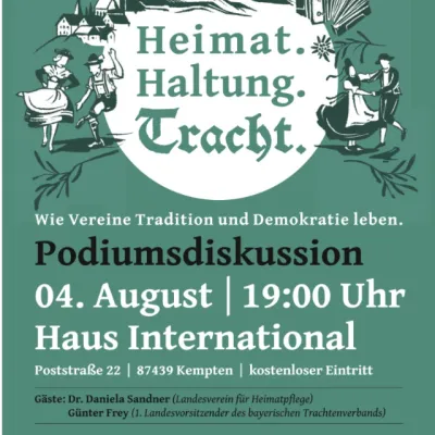 Heimat.Haltung.Tracht - Podiumsdiskussion