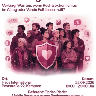 Vortrag: Verein(t) Demokratie verteidigen! in Kempten