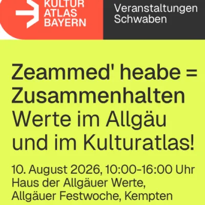 „Zeammed heabe" in Kempten