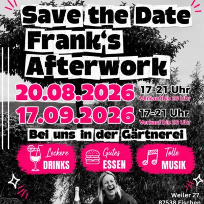 Frank’s Afterwork in der Gärtnerei in Fischen