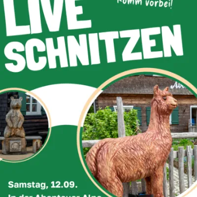Live-Schnitzen in der Abenteuer Alpe
