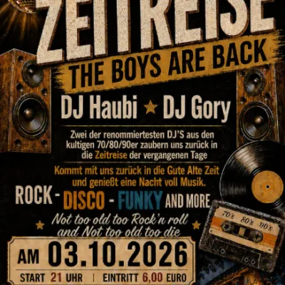 Zeitreise mit DJ Haubi & DJ Gory in Egelsee