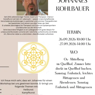 Seminar mit Johannes Kohlbauer im Quellhof