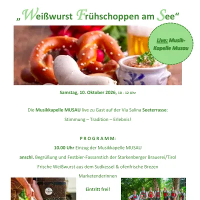 Weißwurst Frühschoppen am See in Nesselwängle