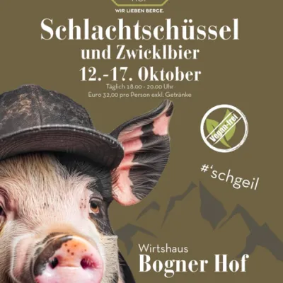 Schlachtschüssel und Zwicklbier im Bogner Hof Tannheim