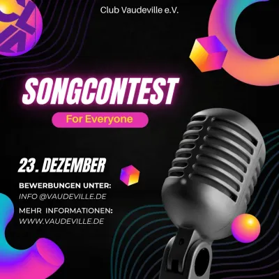 Songcontest & Aftershow im Club Vaudeville